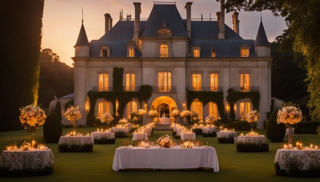 French château nuptials