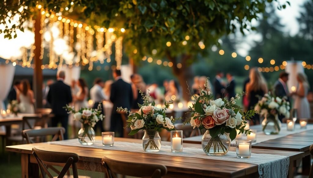décoration de réception de mariage