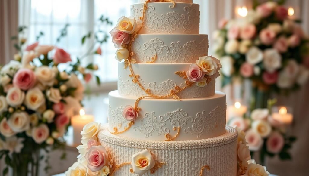 gâteau de mariage de luxe
