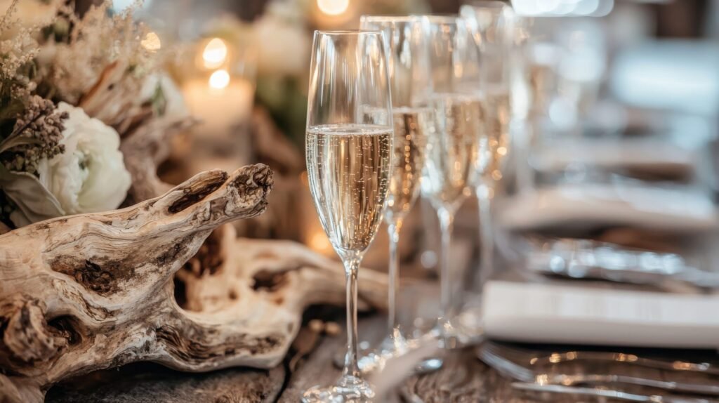 At the Château de La Rode, this emotion naturally arises from the venue. The park, the history-laden facades, the spaces open to nature, and the evening lights create a deeply elegant ambiance without ever seeming frozen or artificial.