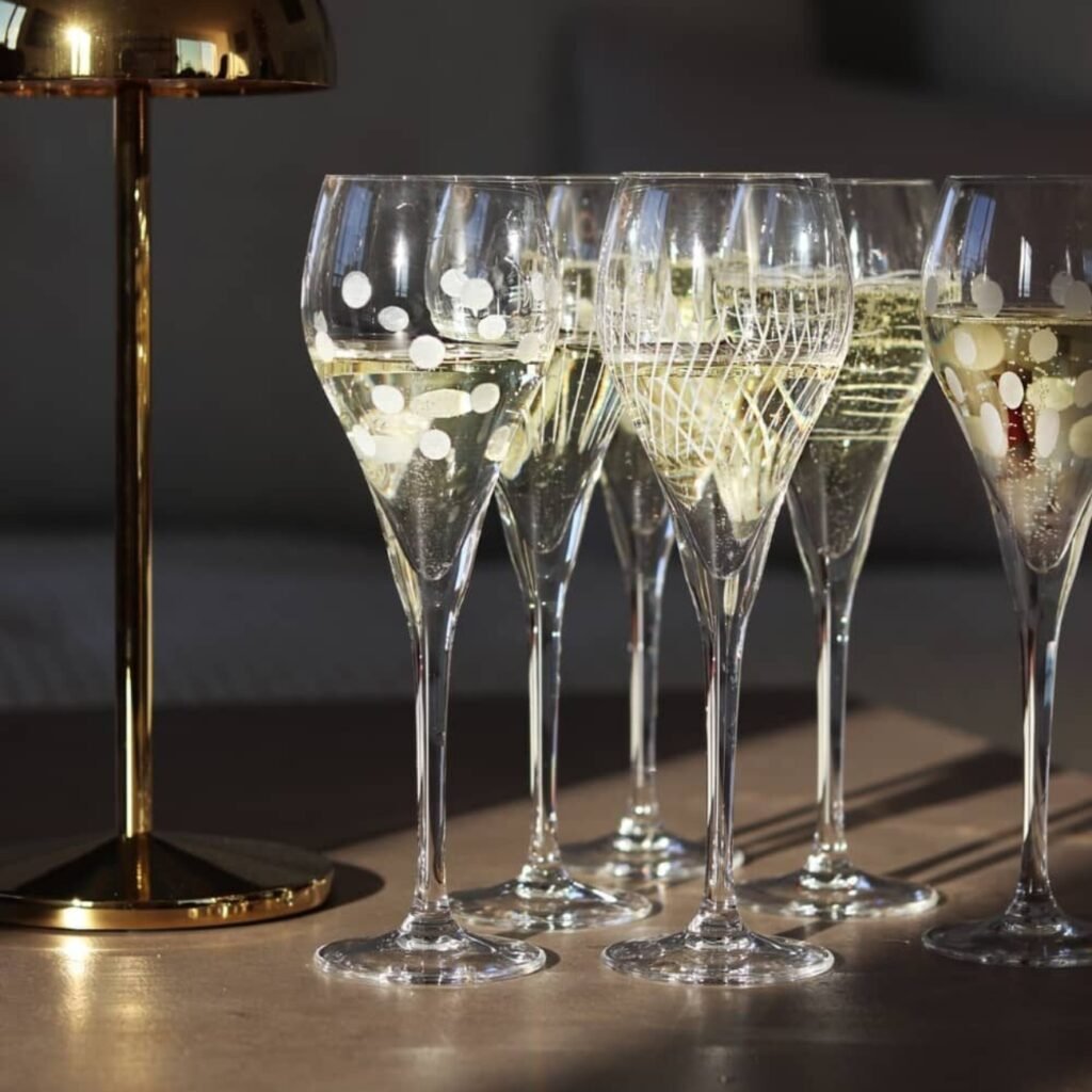 Verres en cristal pour mariage